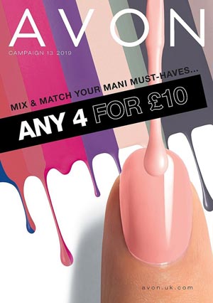 Download Avon Special Offers 13/2019 Any 4 for £10 in pdf